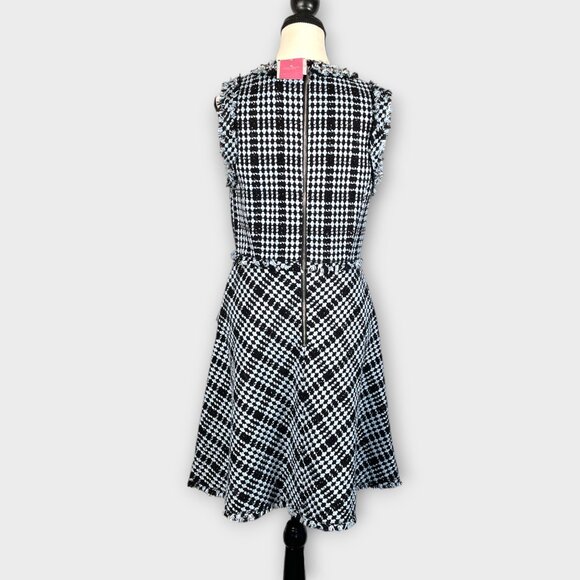 KATE SPADE Tweed Dress 8 Fit & Flare Preppy Old Money Parisian Chic NEW - Picture 2 of 12